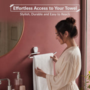 Plantex Towel Holder for Bathroom/304 Grade Stainless Steel Napkin Ring/Towel Hanger/Towel Ring/Bathroom Accessories - Pack of 1 (PM-2404, Chrome)