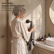 Plantex 304 Grade Stainless Steel Robe Hook/Cloth Holder/Towel Hanger/Bathroom Accessories - Nipron (Black)