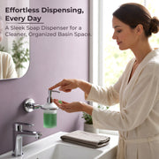 Plantex 304 Grade Stainless Steel Liquid Soap Dispenser/Shampoo Dispenser/Hand Wash Dispenser/Bathroom Accessories - Daizy (Chrome)