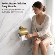 Plantex 304 Grade Stainless Steel Toilet Paper Roll Holder for Bathroom/Tissue Paper Holder/Bathroom Accessories - Daizy (Antique)