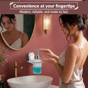 Plantex Liquid Soap Dispenser for Bathroom/304 Grade Stainless Steel Shampoo Dispenser/Handwash Dispenser/Bathroom Accessories - Pack of 1 (PM-2407, Chrome)