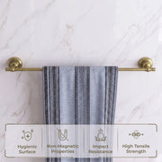 Plantex 304 Grade Stainless Steel 24 inch Towel Hanger for Bathroom/Single Towel Rod/Holder/Bar/Bathroom Accessories - Skyllo (Antique)
