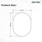 Plantex Frameless Mirror for Bathroom/Dressing Room/Living Room/Bedroom/Entryway - Capsule Shape (18 X 24 Inch)