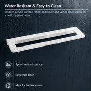 Plantex 20 Inch Acrylic Towel Hanger for Bathroom/Towel Rod for Kitchen/Napkin Holder/Stand/Towel Bar for Bathroom - Pack of 1 (VIW-126, White)