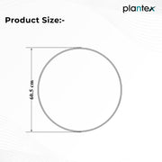 Plantex Frameless Round Mirror with Beveled Smooth Edges/Wall Mirror for Bathroom/Dressing Room/Living Room/Bedroom/Entryway (24 Inch)