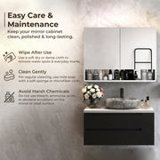 Plantex Bathroom Mirror Cabinet/304 Stainless Steel Bathroom Cabinet with Mirror/Bathroom Storage Cabinet/Wall Mounted Mirror Bathroom Cabinet (24x32 Inch-Chrome/Double Door)