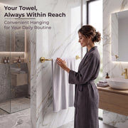 Plantex 304 Grade Stainless Steel Towel Hanger for Bathroom/Single Towel Rod/Bar/Bathroom Accessories - Daizy (Antique)