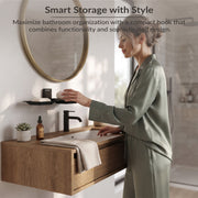 Plantex 304 Grade Stainless Steel Double Soap Stand/Dual Soap Dish/Soap Case/Soap Storage/Wall Mounted Soap Holder/Bathroom Accessories - Crystal (Black)
