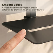 Plantex 304 Grade Stainless Steel Soap Dish for Bathroom/Soap Holder/Soap Stand/Soap Case/Bathroom Accessories - Decan (Black)