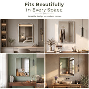 Plantex Unframed Unframed Mirror for Bedroom/Bathroom/Dressing Room/Living Room/Entryway/Wall - Rectangle Shape (18 X 24 Inch)