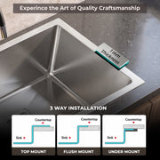 Plantex Guranteed 304 Grade Stainless Steel Kitchen Sink/Sink For Kitchen with 7 Years of Warranty by Plantex/Single Bowl Sink with All Fittings & Drain Rack Included (Silver Matt - 30x18 Inches)