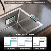 Plantex Double Bowl Sink for Kitchen/Heavy Duty Stainless Steel Sink with 25 Years Warranty by Plantex/Handmade Kitchen Sink with Drying Rack, Hose Pipe and Coupling (Silver Matt - 32x18x9 Inches)
