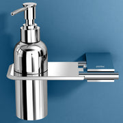 Plantex Liquid Soap Dispenser for Bathroom/304 Grade Stainless Steel Shampoo Dispenser/Hand wash Dispenser/Bathroom Accessories - Pack of 1 (Regent, Chrome)