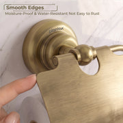 Plantex 304 Grade Stainless Steel Toilet Paper Roll Holder/Toilet Paper Holder in Bathroom/Kitchen/Bathroom Accessories - Skyllo (Antique)