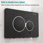 Plantex Flush -Plate/Push Plate for Toilet/Mechanical Dual-Flush Plate/Water Saving Technology - Pack of 1 (4511, Black)
