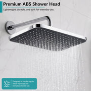 Plantex ABS Shower Head for Bathroom/13x9 inch Head for bathroom/Rain Showers Head for bathroom/Pressurized Showers Head – (Chrome)