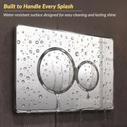 Plantex Flush Plate/Dual Flush Plate for Toilet/Mechanical Dual-Flush Faceplate/Water-Saving Technology – Pack of 1 (Chrome)