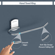 Plantex 304 Grade Stainless Steel Towel Ring for Washbasin/Napkin Holder/Hand Towel Holder for Bathroom & Kitchen/Bathroom Accessories - (Chrome)