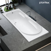 Plantex Bathtub For Bathroom/Bath tub for Adults/Deep Soaker Bathtub with Overflow and Waste Coupling Accessories (White - 1670 mm)