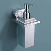 Plantex 304 Grade Stainless Steel Liquid Soap Dispenser for Bathroom/Shampoo Dispenser/Handwash Dispense/Bathroom Accessories - (Delta, Chrome)