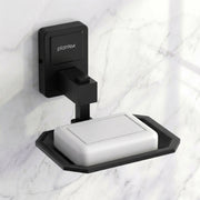 Plantex 304 Grade Stainless Steel Soap Holder for Bathroom/Soap Dish/Bathroom Soap Stand/Bathroom Accessories - Darcy (Black)