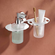 Plantex Olive Hand wash Holder for wash Basin Liquid soap Dispenser - 304 Stainless Steel