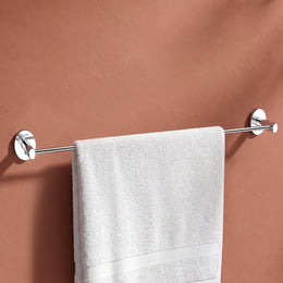Plantex 304 Grade Stainless Steel 24 Inch Single Towel Rod/Towel Holder for Bathroom/Towel Bar/Hanger/Stand/Bathroom Accessories - Olive (Chrome)