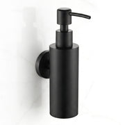 Plantex Liquid Soap Dispenser for Bathroom/304 Grade Stainless Steel Shampoo Dispenser/Round Hand wash Dispenser/Bathroom Accessories - Pack of 1 (Regent, PVD Black)