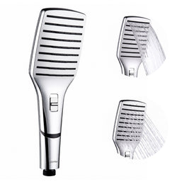 Plantex ABS Hand Shower for Bath/2 Mode Bathroom Shower/Rectangle Hand Shower Without Hose Pipe for Home/Hotel - (Chrome, H399)