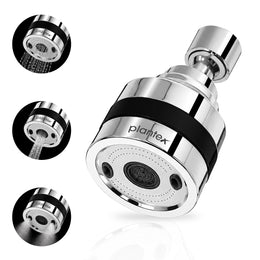 Plantex Shower Filter for Bathroom/3 Mode 360Â° Rotatable Faucet Aerator/ABS Plastic Tap Filter for Hard Water/Anti-Splash Swivel Tap Head/Adjustable Water Flow â€“ Chrome
