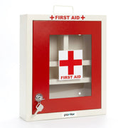 Plantex First Aid Box/Medical Box/Emergency First Aid Kit Box/Medicine Storage Boxes for Home, School & Office with Multi Compartment - (Red & Ivory) – Wall Mount – Metal