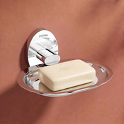 Plantex 304 Grade Stainless Steel Soap Holder Stand for Bathroom and Wash Basin/Wall Mounted Soap Holder/Soap Dish/Bathroom Accessories (Chrome)