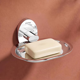 Plantex 304 Grade Stainless Steel Soap Holder Stand for Bathroom and Wash Basin/Wall Mounted Soap Holder/Soap Dish/Bathroom Accessories (Chrome)