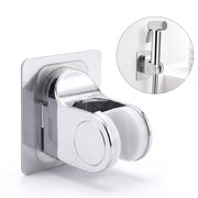 Plantex ABS Hand Shower Holder For Bathroom/Strong Self Adhesive Adjustable Handheld Shower/No Drilling Wall Mount Bracket - (Chrome)