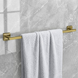 Plantex 304 Grade Stainless Steel Bathroom Towel Hanger/Single Towel Rod/Towel Holder for Wash Basin/Bathroom Accessories - Decan (Brass Antique)