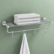 Plantex Stainless Steel 24 Inch Towel Rack for Bathroom/Towel Holder/Towel Stand/Towel Hanger/Bar/Bathroom Accessories - Pack of 1 (Chrome)