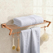 Plantex 304 Grade Stainless Steel Towel Rack/Towel Holder in Bathroom/Towel Hanger/Stand/Bathroom Accessories Set - Decan (Rose Gold)