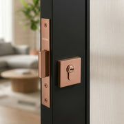 Plantex Dead Lock for Main Door/Lock with Brass 70mm Cylinder with Lock Body and 3 Computerized Keys - Pack of 1 (PVD Rose Gold)