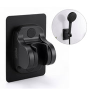 Plantex ABS Hand Shower Holder For Bathroom/Strong Self Adhesive Adjustable Handheld Shower/No Drilling Wall Mount Bracket - (Black)