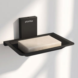 Plantex 304 Grade Stainless Steel Bathroom Soap Holder/Wall Mounted Soap Holder/Soap Dish Stand/Bathroom Accessories - Crystal (Black)