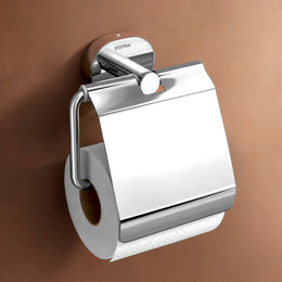 Plantex J4 Stainless Steel Toilet Paper Holder for Bathroom/Tissue Holder for Washroom/Toilet roll Holder for Wall Mounted/Bathroom Accessories (Chrome Finish) Onix