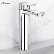 Plantex Pure Brass Centre Hole Basin Mixer Tap for Wash Basin with Teflon Tape & Braided Hose/Single Lever Tabletop Wash Basin Tap for Home-7 Year Warranty