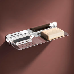 Plantex Stainless Steel Double Soap Holder for Bathroom/Soap Stand/Soap Dish/Wall Mounted Soap Holder/Bathroom Accessories
