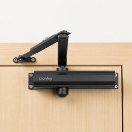 Plantex Premium Automatic Soft Door Closer for All Door/Heavy Duty Aluminium Auto Door Closers/Adjustable Hydraulic Door Closer(ISO 9001 Certified) (Capacity 75 Kg,Black)