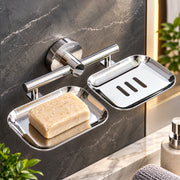Plantex Galaxy 304 Grade Stainless Steel Bathroom Soap Holder/Soap Stand/Soap Dish for Bathroom Accessories (Chrome)