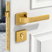Plantex Triple Security Door Lock for Home/Main Door Lock Set with 3 Years of Warranty/Mortise Lock for Door with Brass Lock Body & Cylinder(7107 - Gold)