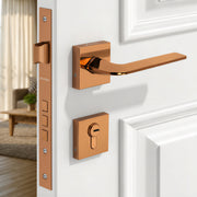 Plantex Main Door Lock/Mortise Lock for Door with 3 Years of Warranty - Robust Door Lock for Home with Brass Lock Body & Cylinder (7105 - PVD Choco)