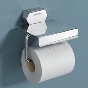 Plantex 304 Grade Stainless Steel Toilet Paper Holder for Bathroom/Tissue Paper Roll Holder/Toilet Paper Roll Holder for Bathroom Accessories - (Delta - Chrome)