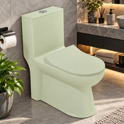 Plantex Platinum Ceramic Rimless One Piece Western Toilet/Washdown Commode for Toilet/Commode With Soft Close Toilet Seat - S Trap Outlet (Thunder)