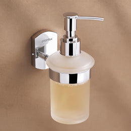 Plantex 304 Grade Stainless Steel Hand Wash Holder for Wash Basin/Liquid Soap Dispenser/Bathroom Accessories - Parv (Chrome)